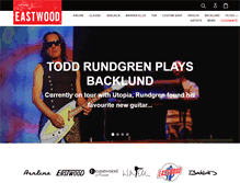 Tablet Screenshot of eastwoodguitars.com